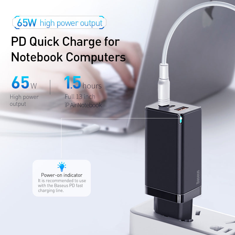 65 W Fast mobile phone charger