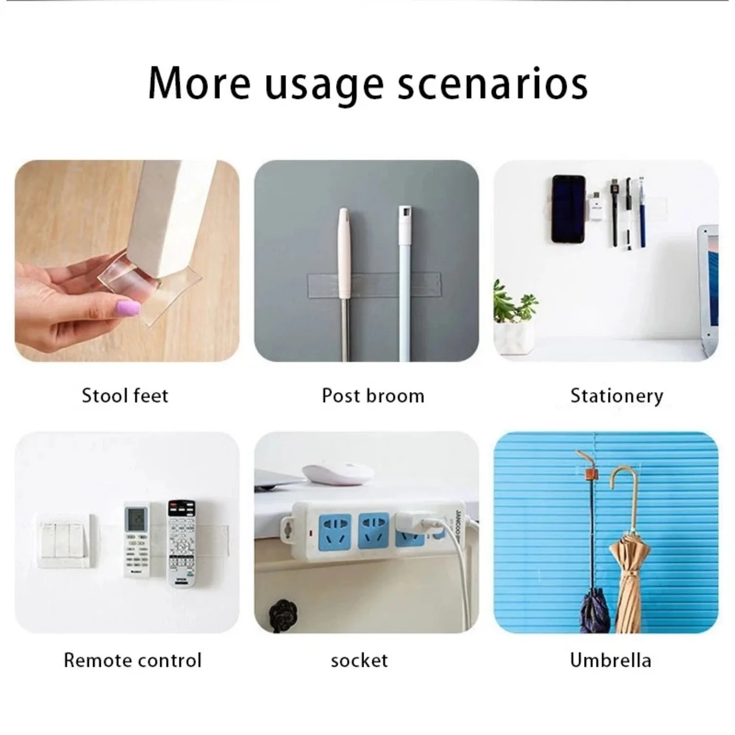 Nano Double Sided Tape - Transparent Acrylic, Reusable & Waterproof (1/3/5M Lengths)