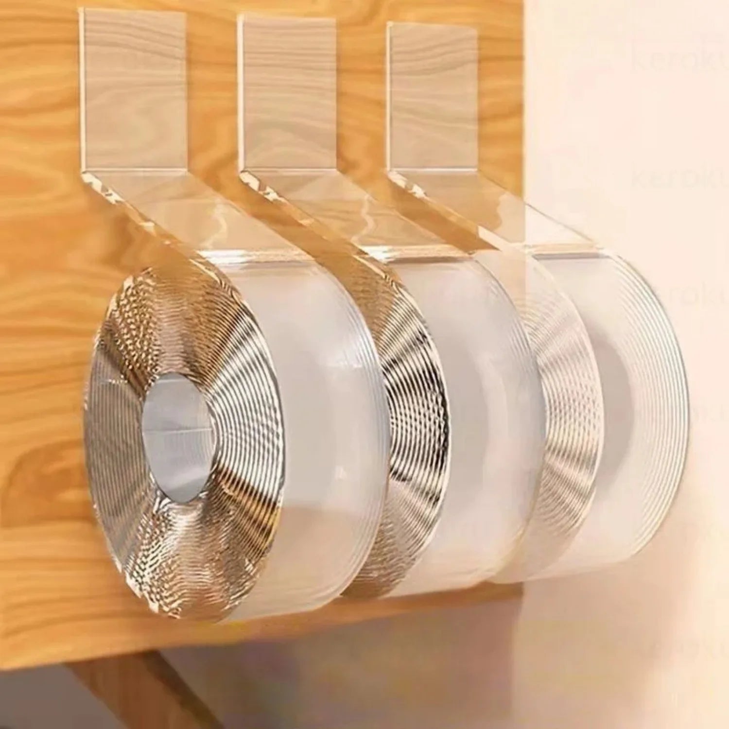 Nano Double Sided Tape - Transparent Acrylic, Reusable & Waterproof (1/3/5M Lengths)