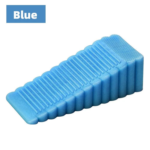 8-Color PU Rubber Door Stop Wedge - Non-Slip, No Drill Door Stopper for Home & Office
