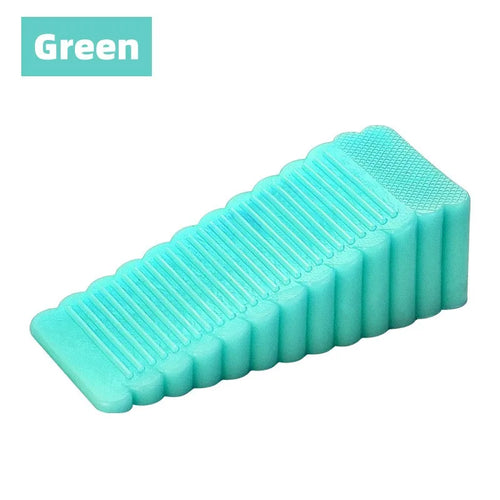 8-Color PU Rubber Door Stop Wedge - Non-Slip, No Drill Door Stopper for Home & Office