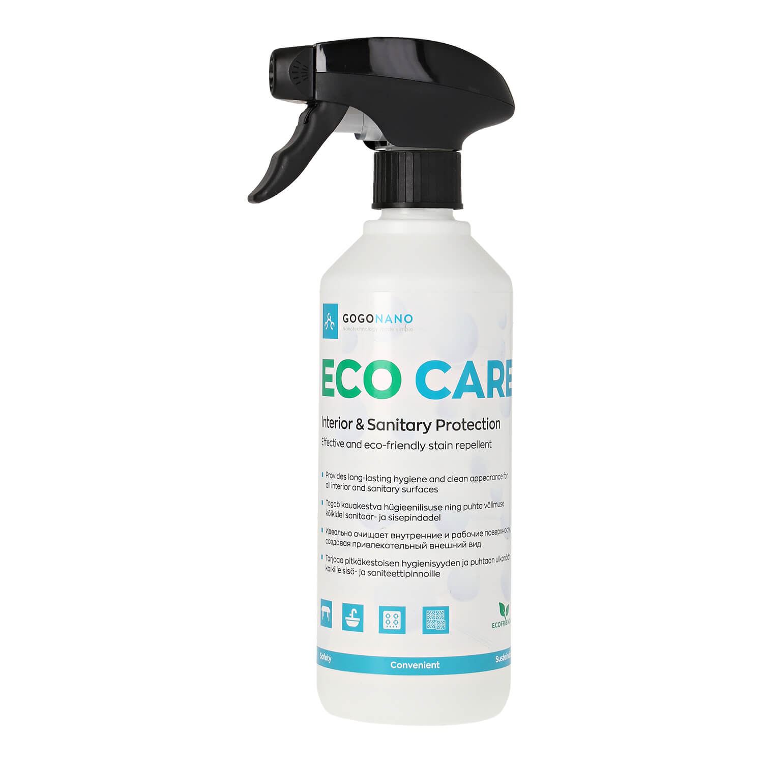 Nano-Tech Interior & Sanitary Protector - GoGoNano EcoCare 500ml | Long-Lasting Shield