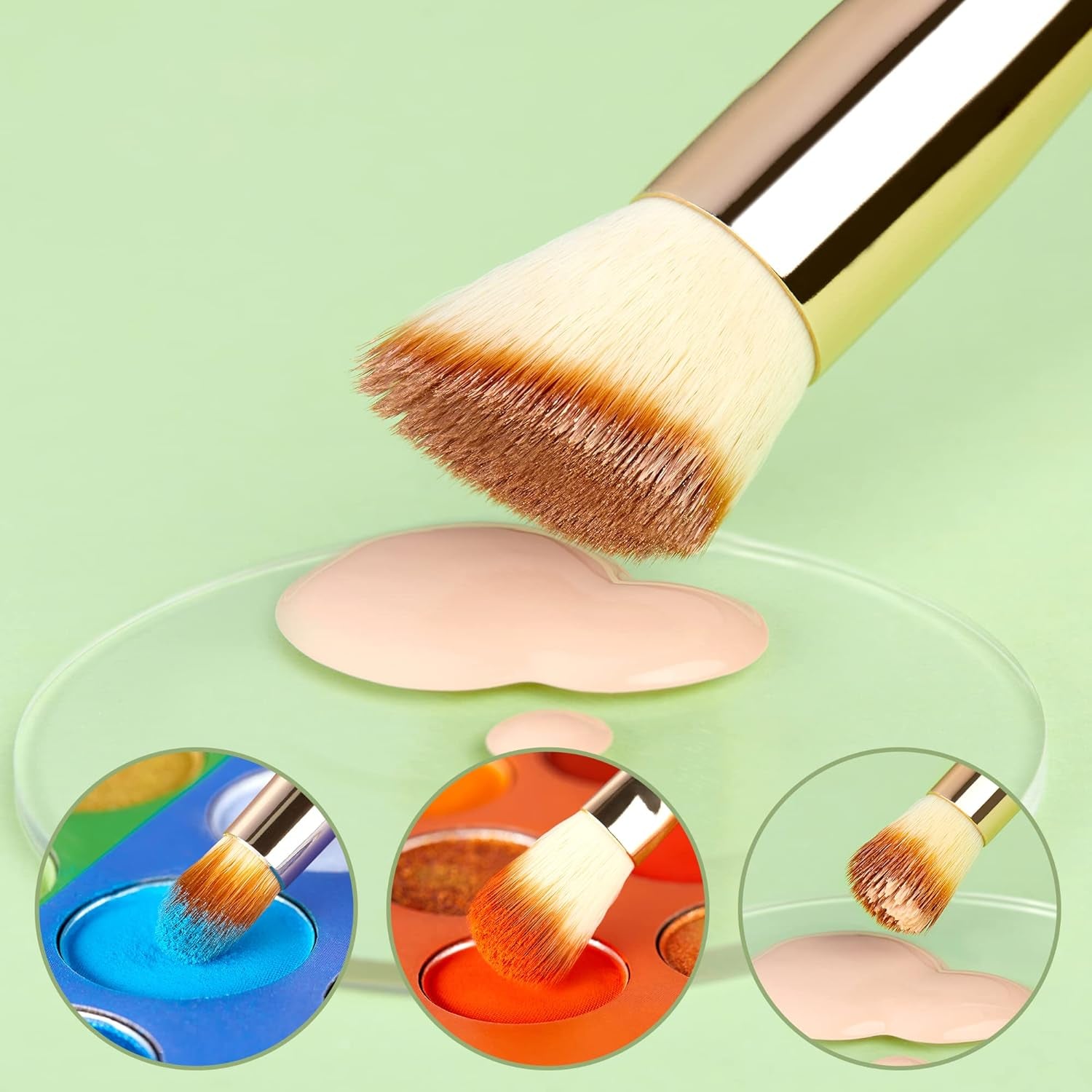 Jessup Pinselset Bambus Make up Pinsel Set Professionelle Makeup Pinsel Gesichtspinsel Lidschattenpinsel Augenpinsel Kosmetikpinsel Puder Lidschatten Schmink Pinsel Synthetische Haare 20 Stück T145